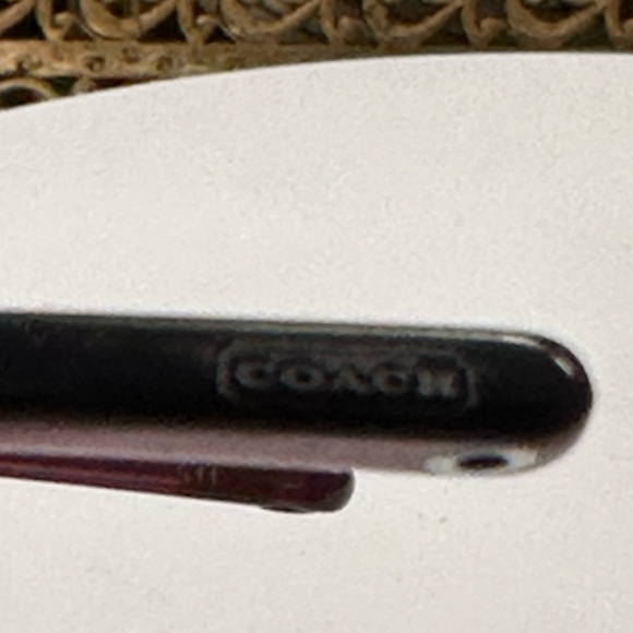Coach - Rx - Pinkish-Purple Eyeglass Frames EUC, w Coach Black Leather Hard-Case - Picture 13 of 17